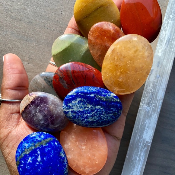 Love, Indigo | Natural Chakra Worry Stone Crystal - Picture 2 of 3